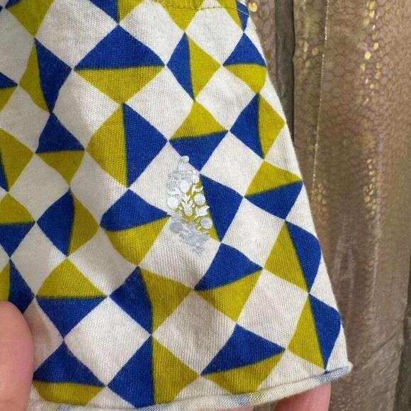 Free People Movement Inspire Geometric Green Blue Printed Tank XS NWOT - Picture 5 of 10